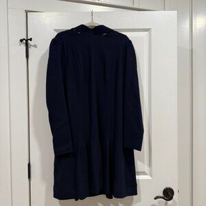 Lela Rose Flounce Hem Tunic Dress Navy Size 16